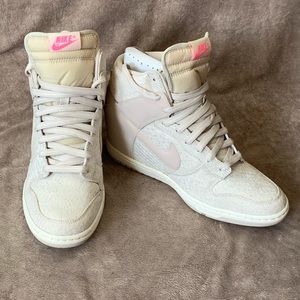 Women’s Nike sky hi wedges size 10